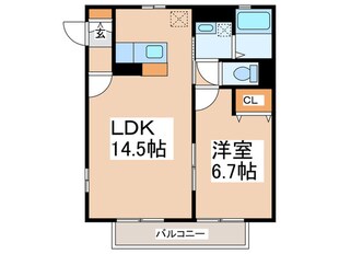 クレールの物件間取画像